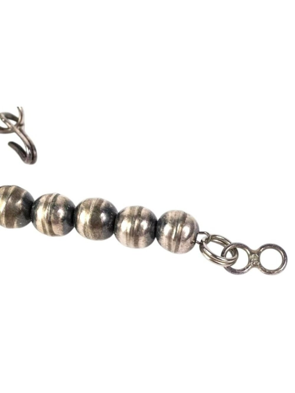 Navajo Squash Blossom Necklace Purple Spiny Oyster Sterling Robert Johnson SIGNE - Picture 8 of 11